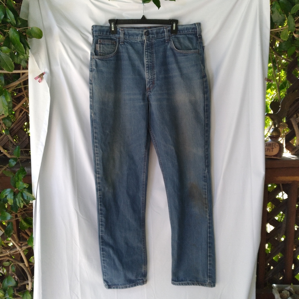 Carhartt Jeans Mens Size 38 Ultra Soft Indura Flame Resistant By Westex Denim